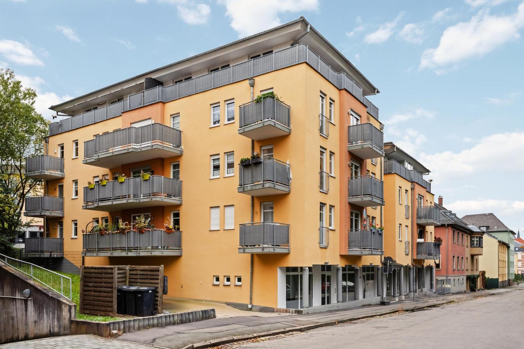 Edler Wohnraum Schwanenteich-Suite Mit Balkon, Kaffeevollautomat, Lift & Parkplatz Zwickau Bagian luar foto